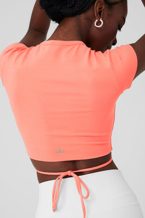 Airbrush Criss Cross Short Sleeve