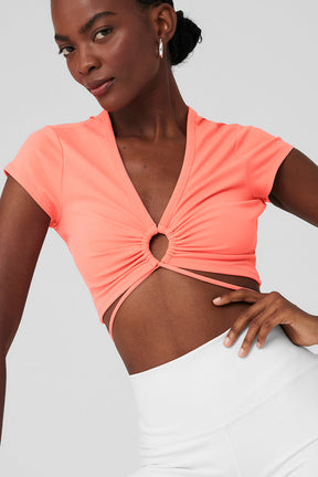 Airbrush Criss Cross Short Sleeve