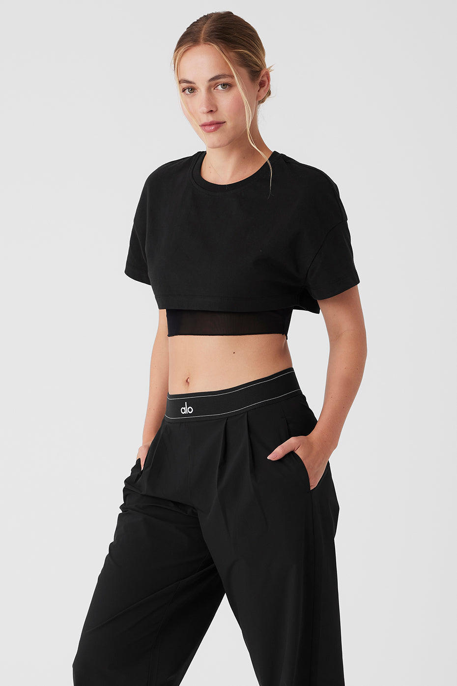 Made You Look Cropped Short Sleeve Tee