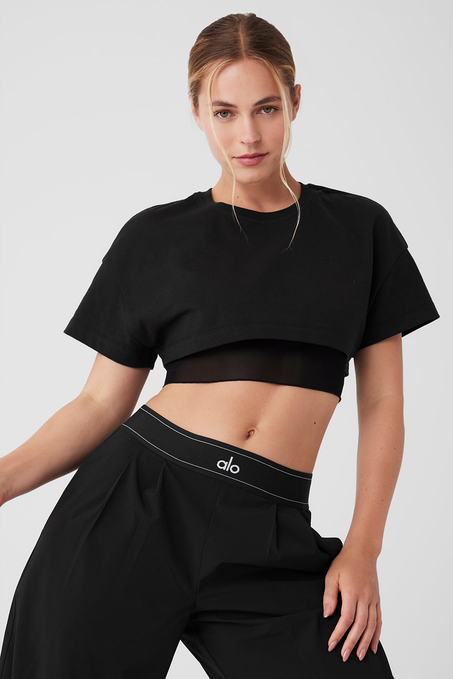 Made You Look Cropped Short Sleeve Tee