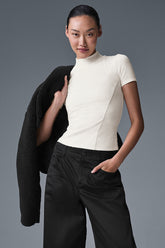 Ribbed Mesmerize Short Sleeve