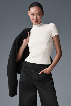 Ribbed Mesmerize Short Sleeve