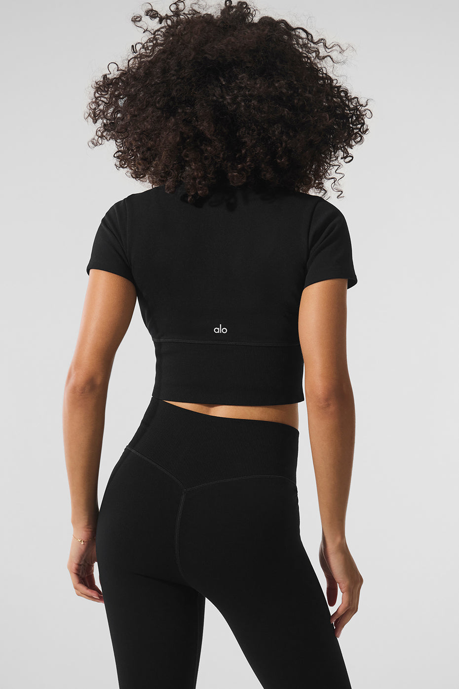 Seamless Winter Warm Plush Cropped Short Sleeve