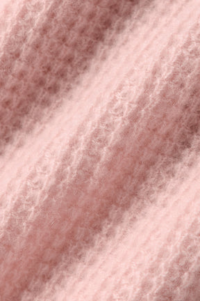 Cashmere Plush Waffle Polo Tee