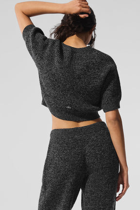 Marl Sweater Short Sleeve