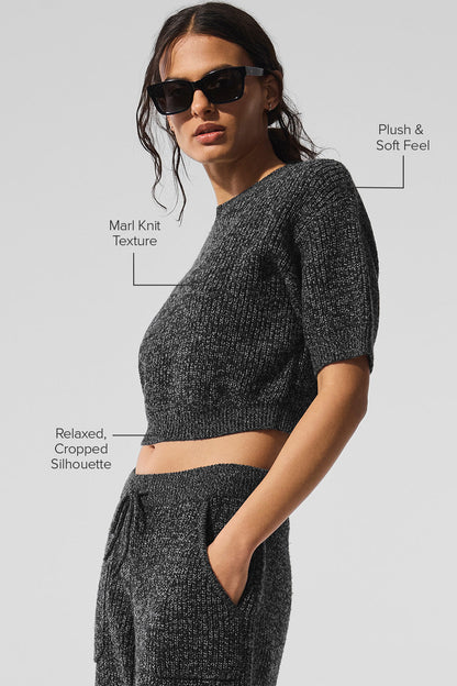 Marl Sweater Short Sleeve