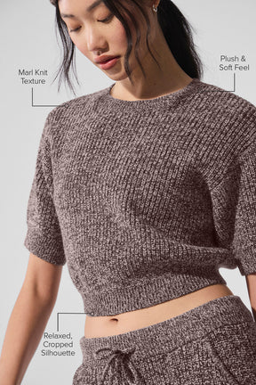 Marl Sweater Short Sleeve