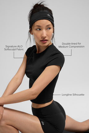 ALO Softsculpt Precision Short Sleeve Top