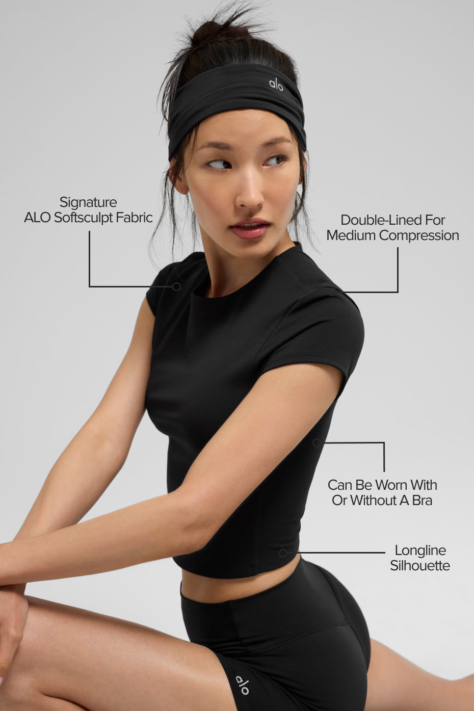 ALO Softsculpt Precision Short Sleeve Top