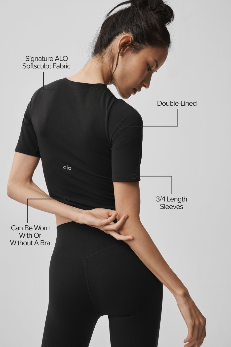 ALO Softsculpt Precision Half Sleeve Tee