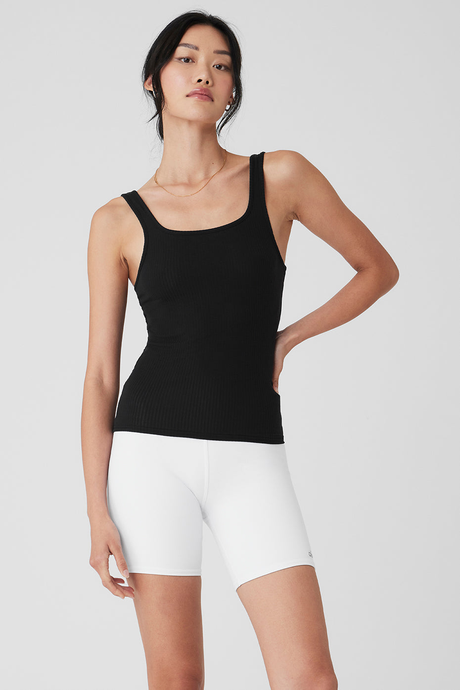 Ribbed Sea Coast Scoop Neck Tank