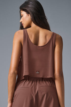Striped Mesh Tropical Nights Tank