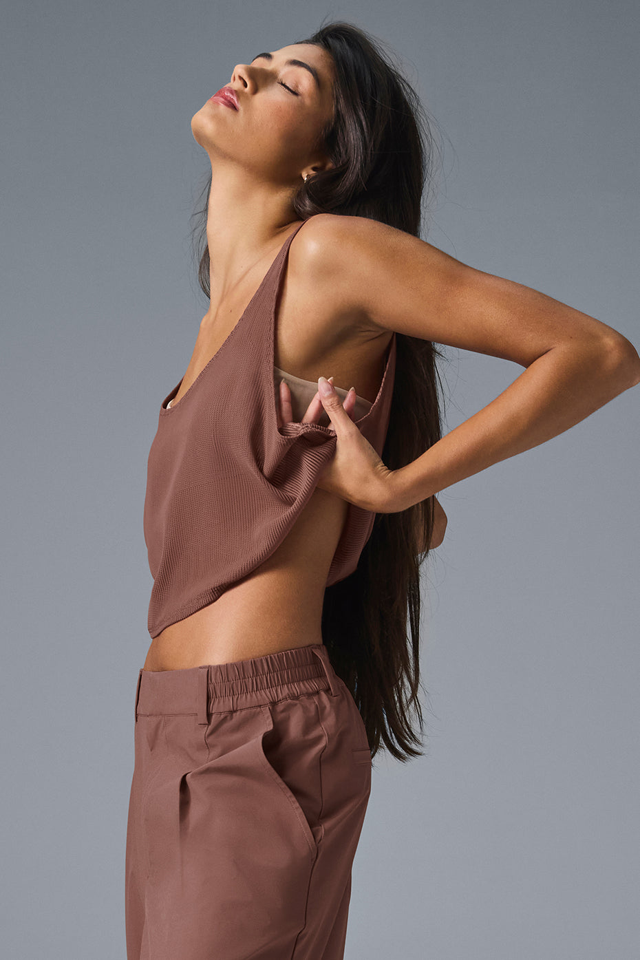 Striped Mesh Tropical Nights Tank