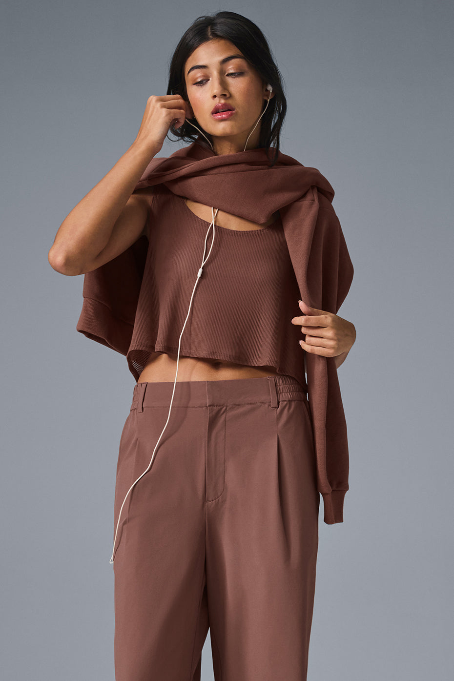 Striped Mesh Tropical Nights Tank