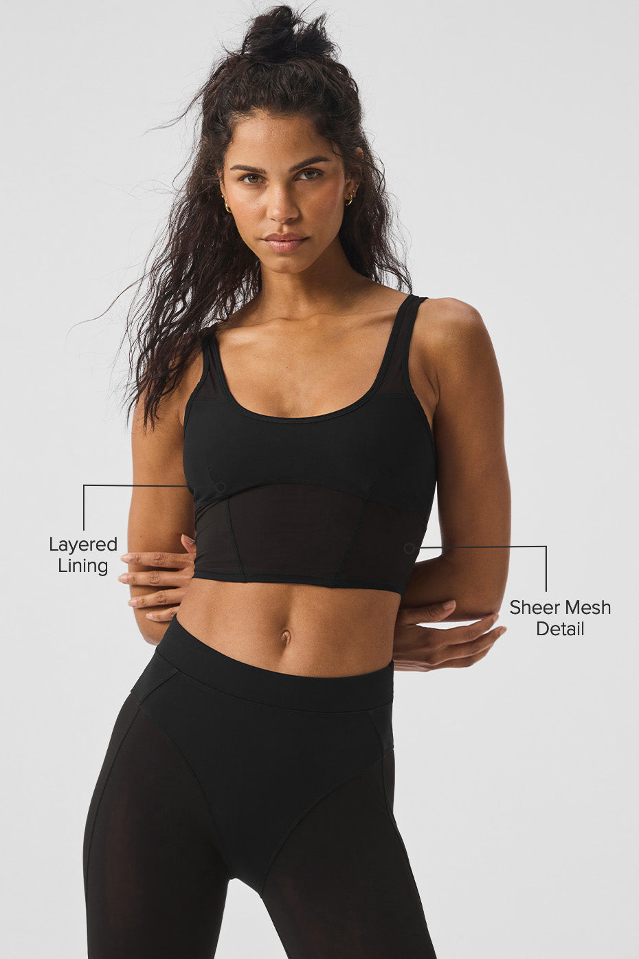 Airlift Mesh Cropped Tempo Tank