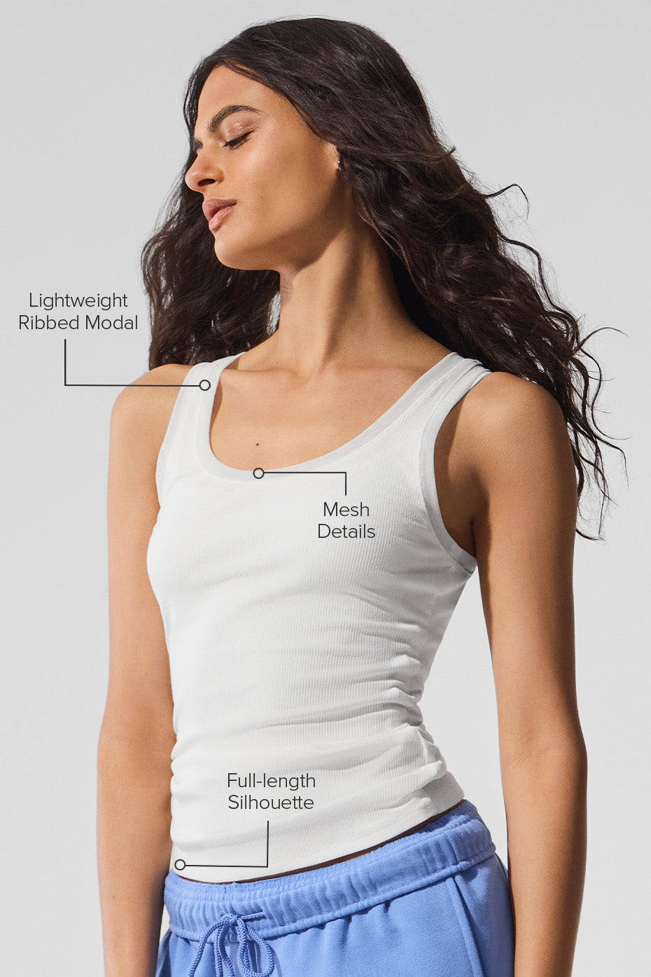 Ribbed Mesh Secret Tank