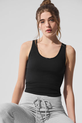 Ribbed Mesh Secret Tank