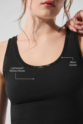 Ribbed Mesh Secret Tank