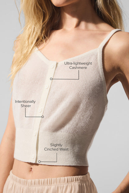 Sheer Cashmere Tank