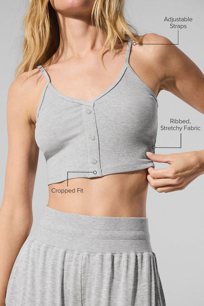 Ribbed Delicate Lounge Tank