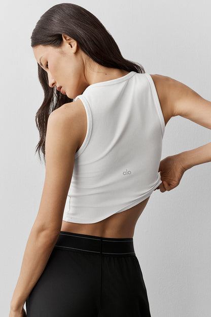 Ribbed Modal Henley Tank