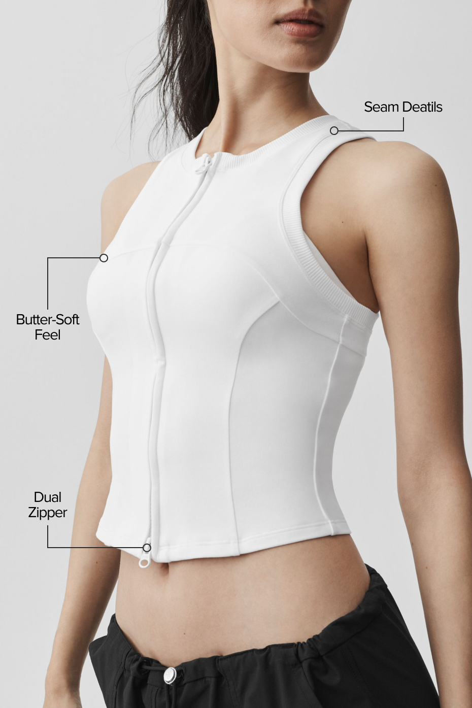 Alosoft Level Up Full Zip Tank