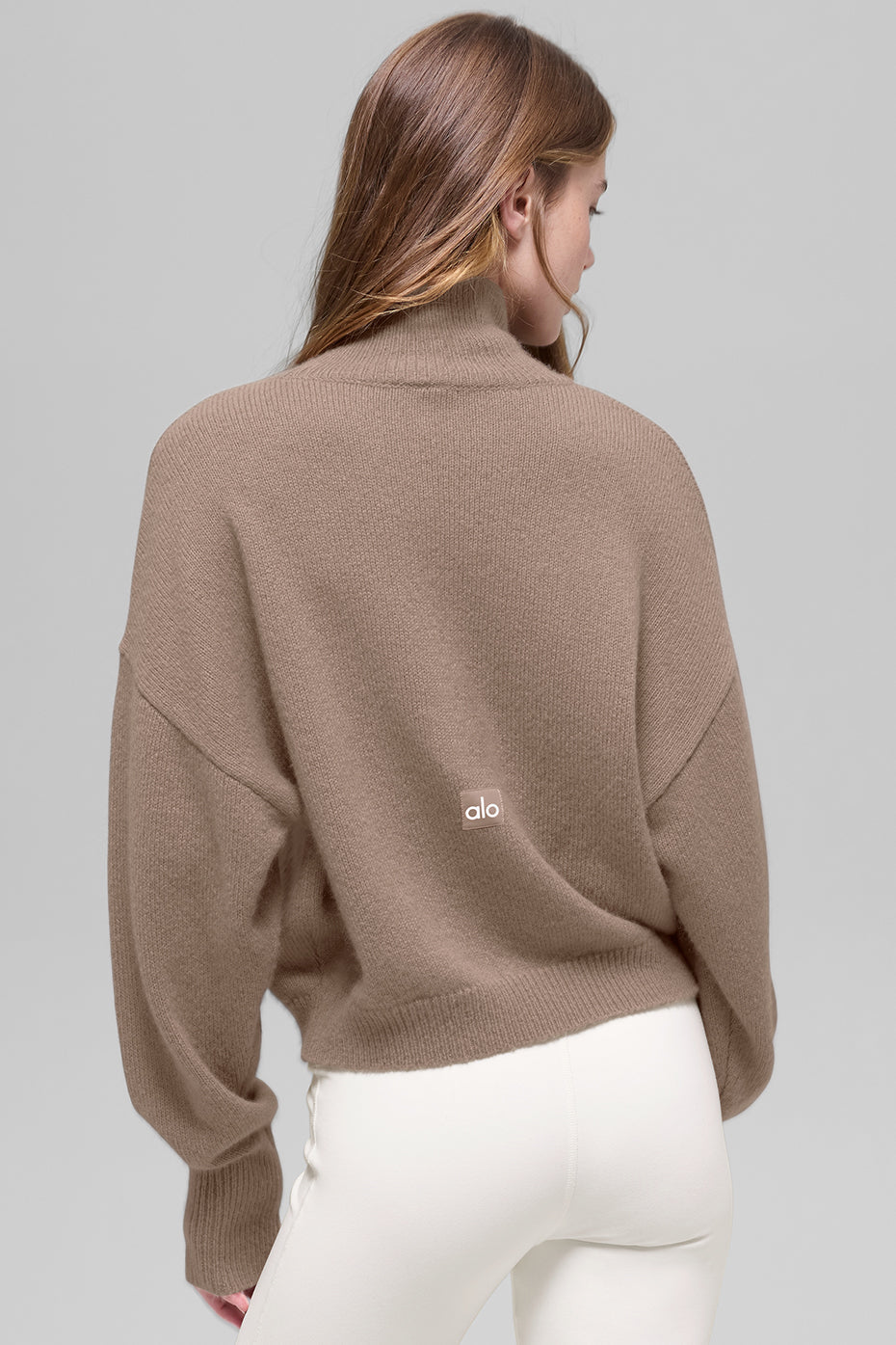 Wool Cashmere Cropped New Class Turtleneck Sweater