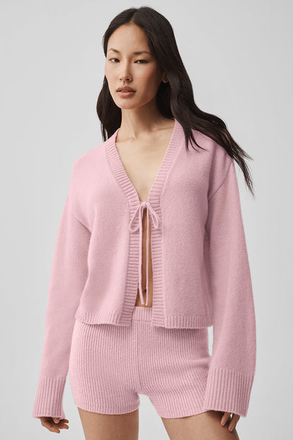 Wool Cashmere New Class Tie Cardigan