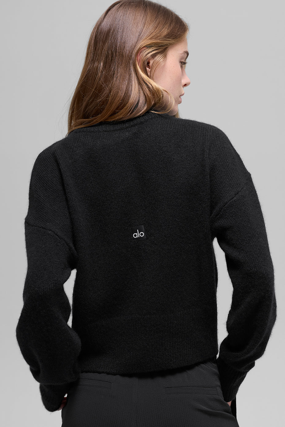 Wool Cashmere Cropped New Class Crewneck Sweater