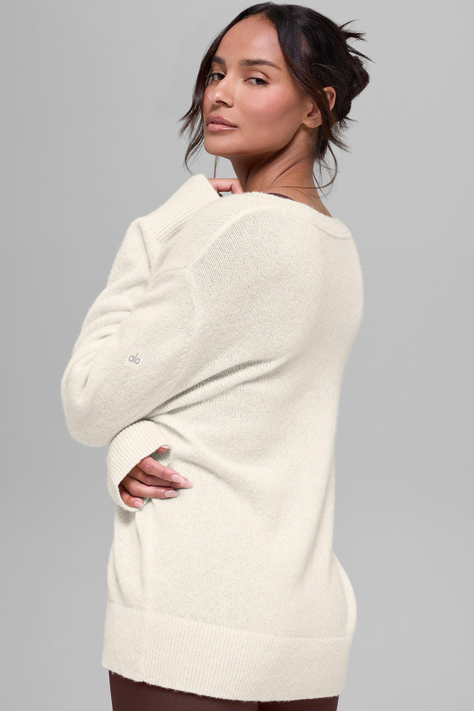 Wool Cashmere New Class Oversized V-Neck Sweater