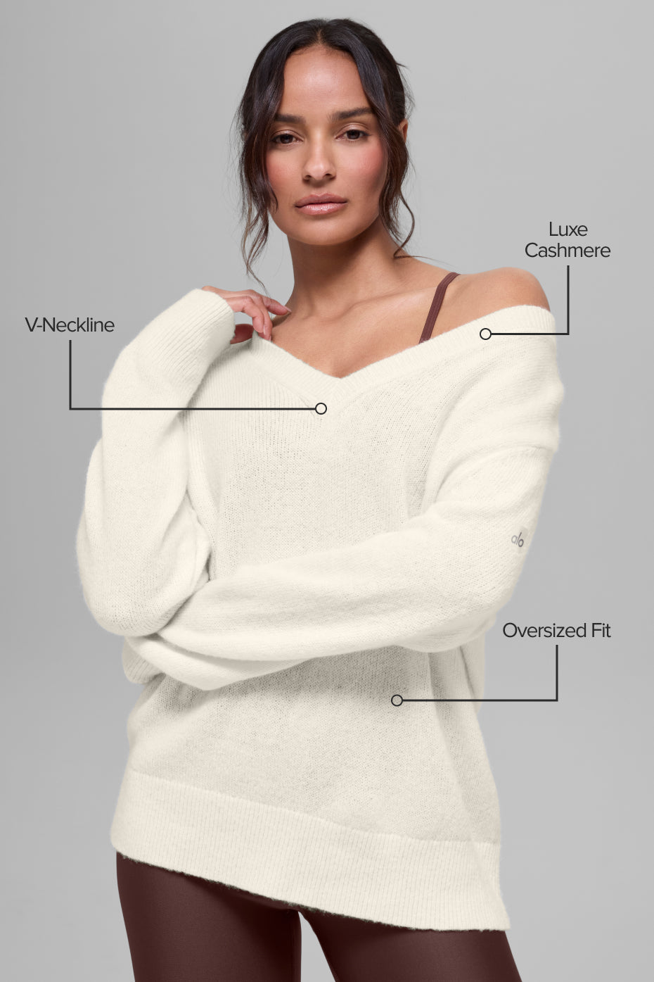 Wool Cashmere New Class Oversized V-Neck Sweater