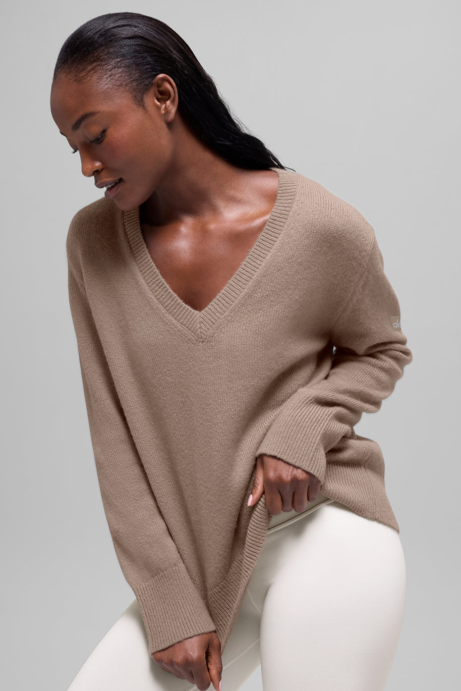Wool Cashmere New Class Oversized V-Neck Sweater