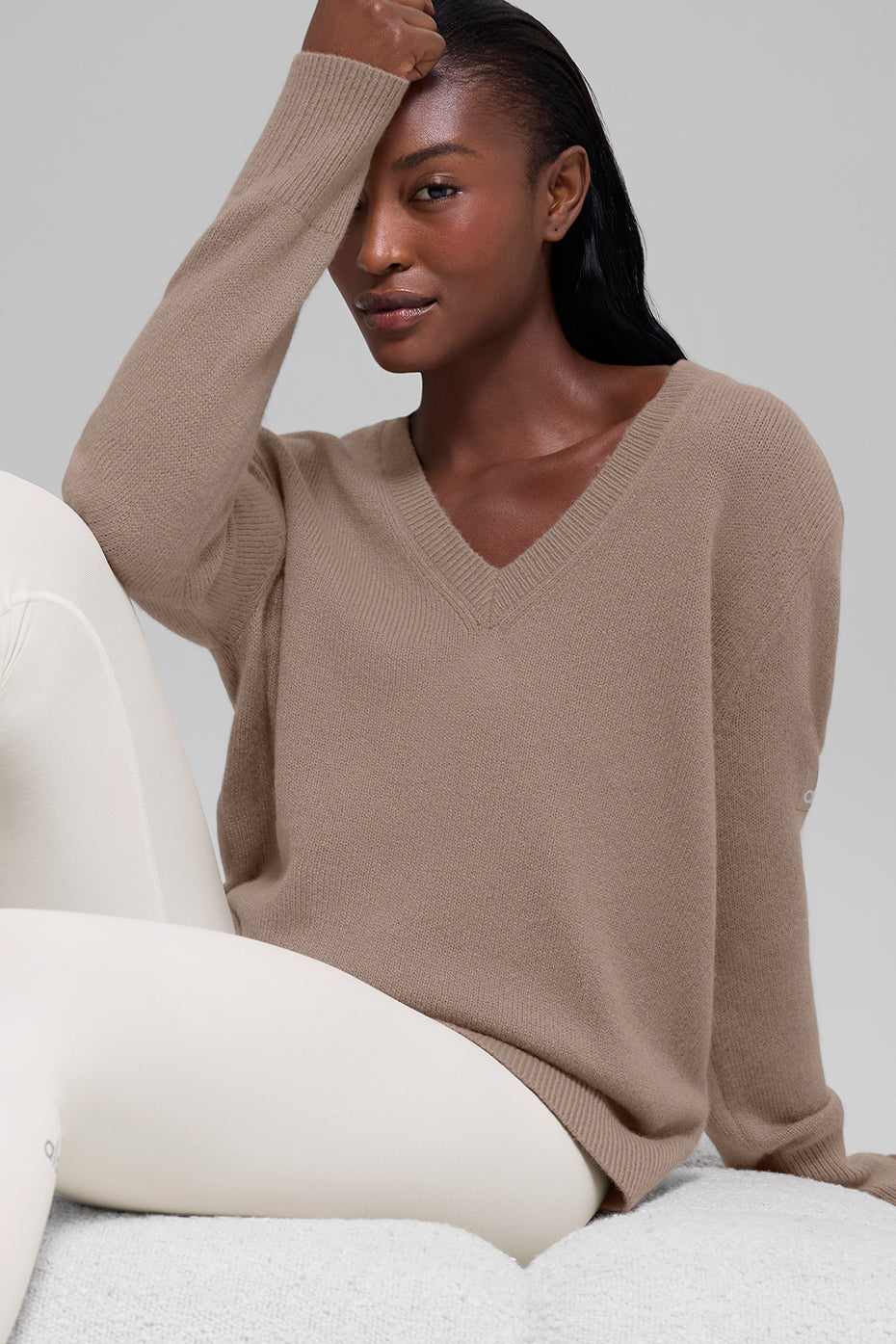 Wool Cashmere New Class Oversized V-Neck Sweater