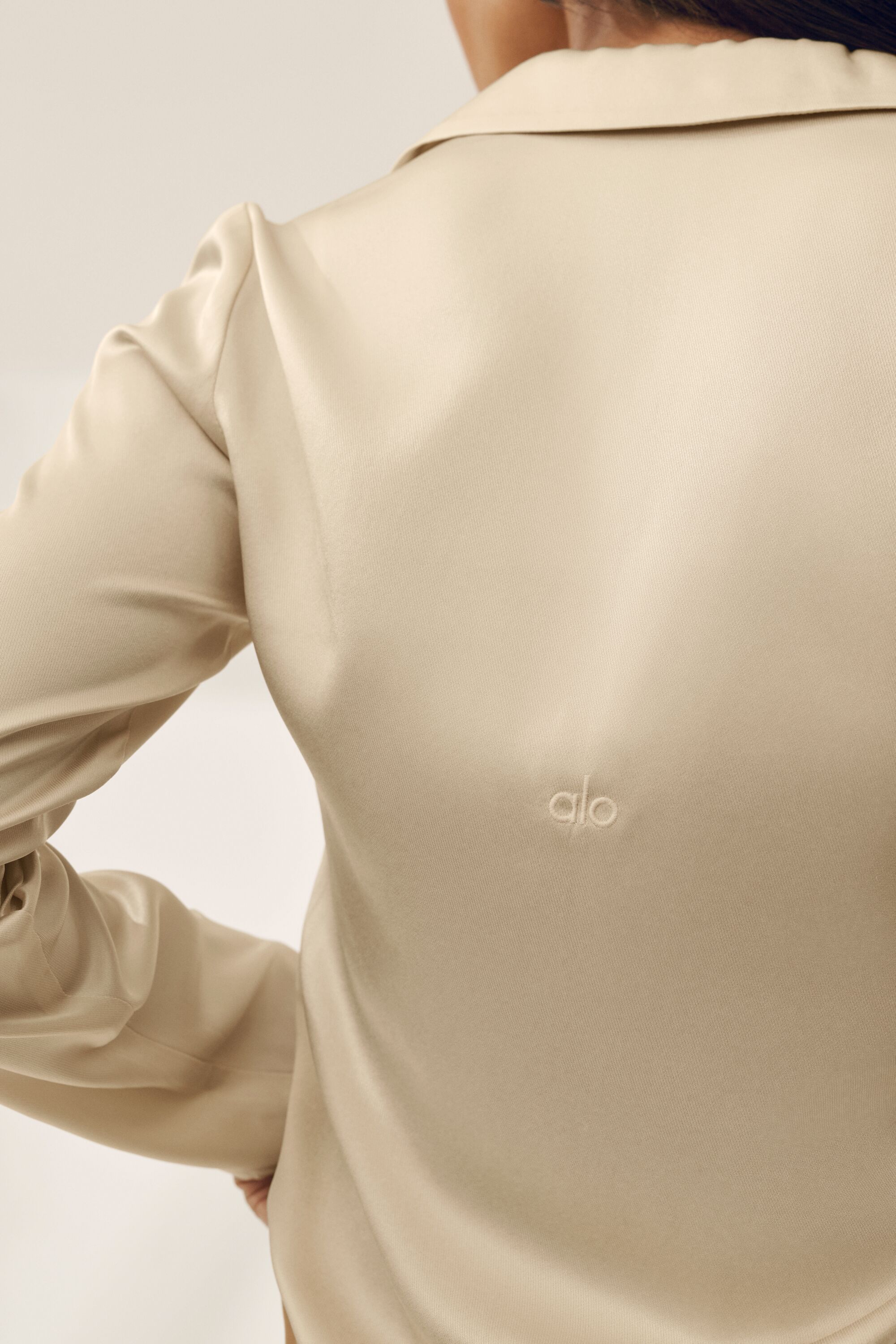 Silk Blend Radiance Long Sleeve Top