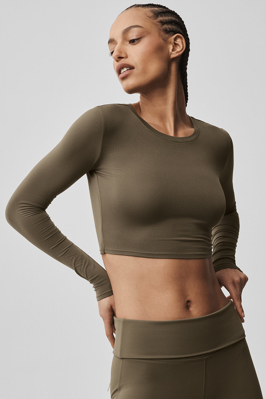 Alosoft Crop Finesse Long Sleeve