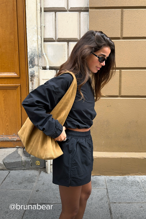 Cropped 1/4 Zip Alumni Pullover