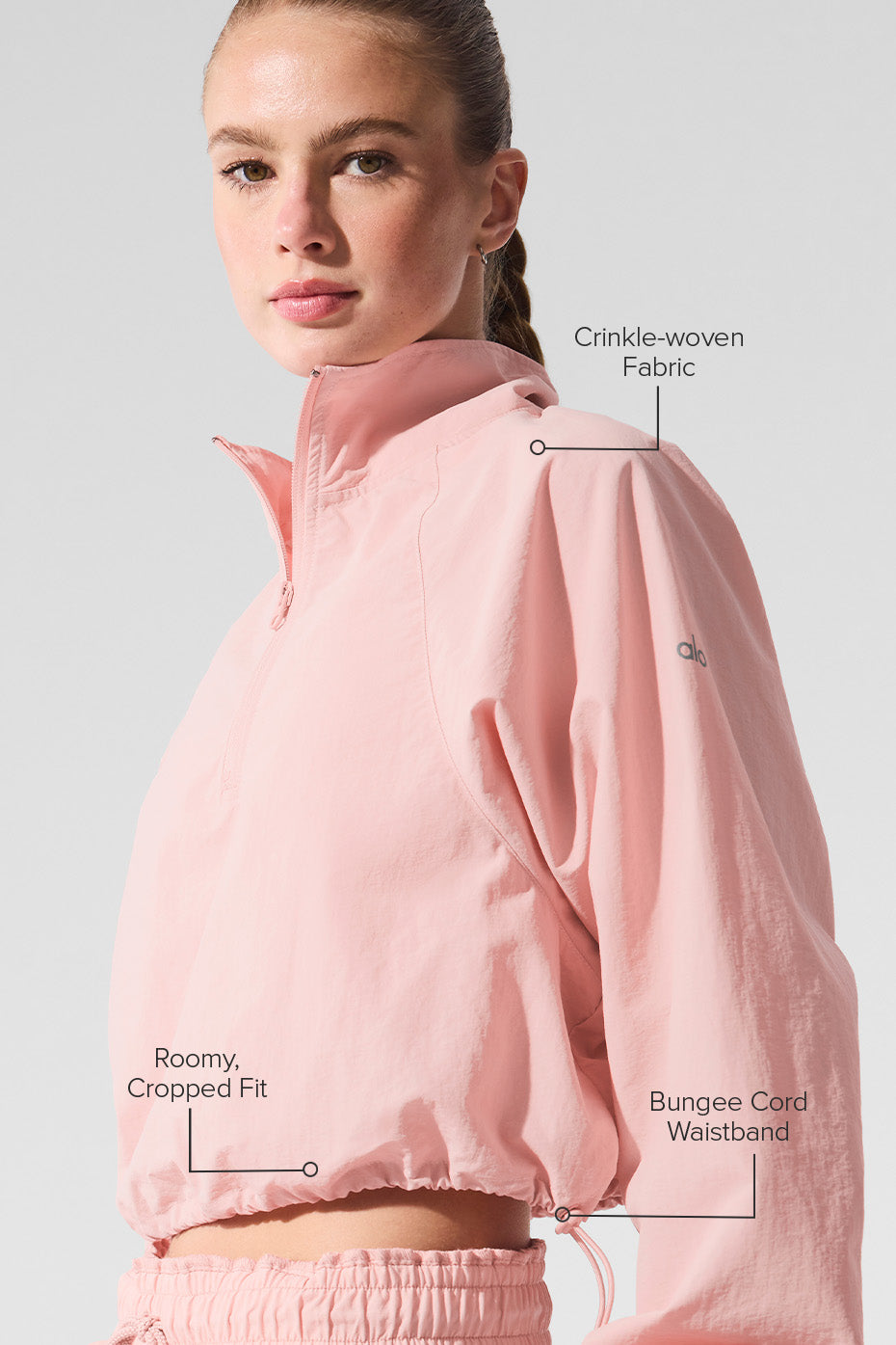 Cropped 1/4 Zip Alumni Pullover