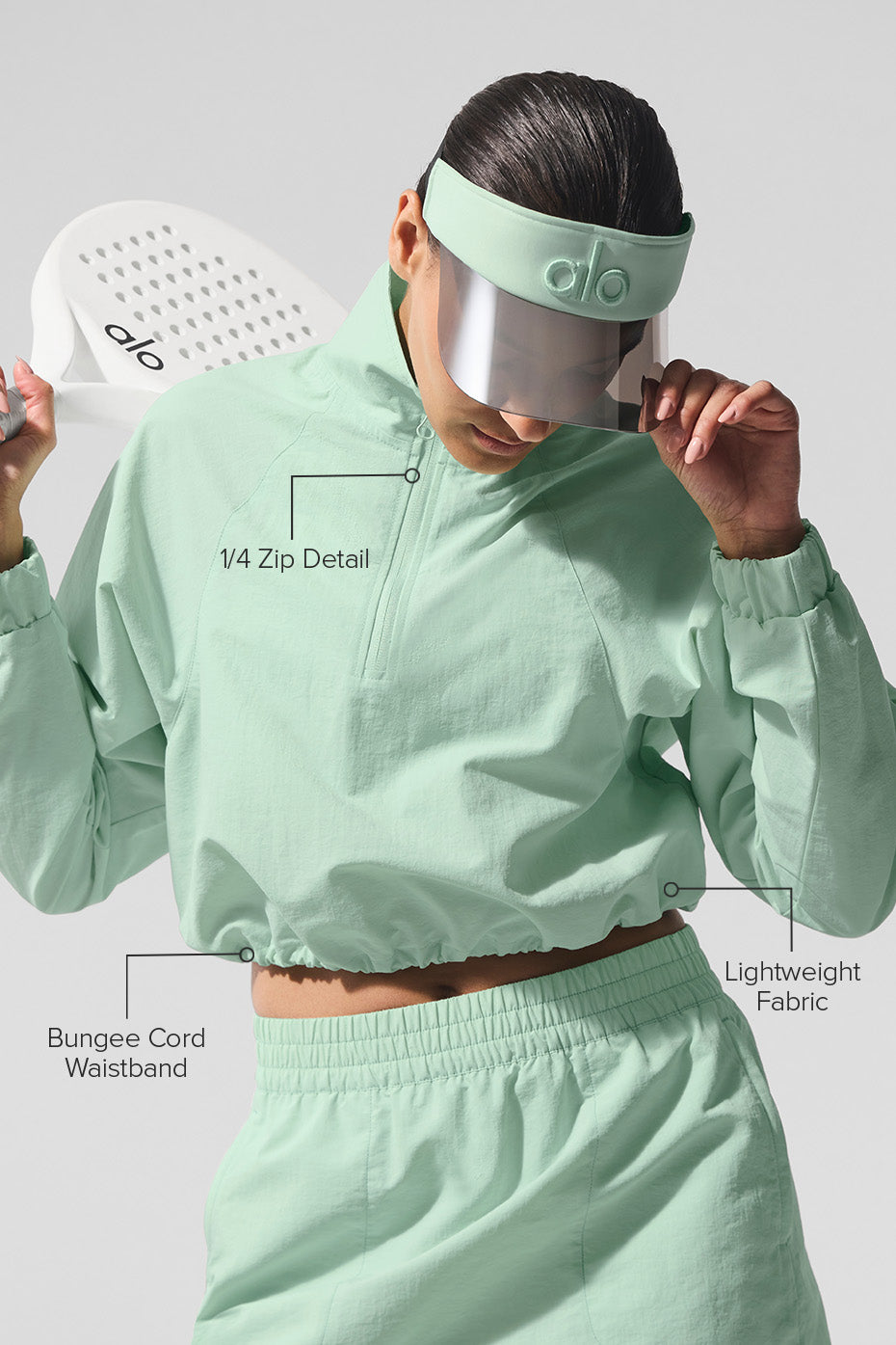Cropped 1/4 Zip Alumni Pullover