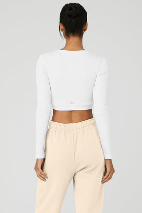 Seamless Ribbed Cropped Serene Long Sleeve