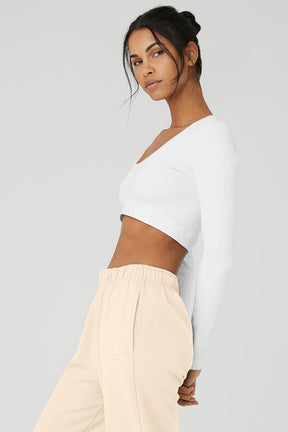 Seamless Ribbed Cropped Serene Long Sleeve