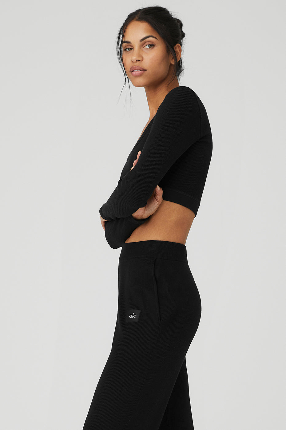 Seamless Ribbed Cropped Serene Long Sleeve