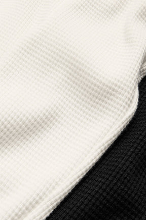 Waffle Weekend Escape Mock Neck Long Sleeve