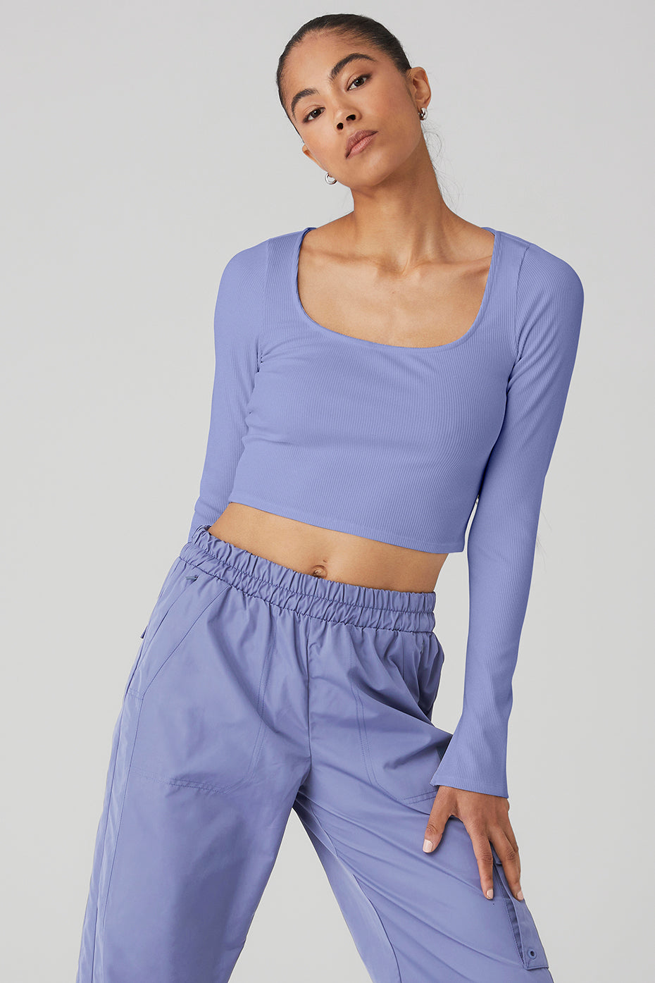 Alosoft Ribbed Show Stopper Long Sleeve Top