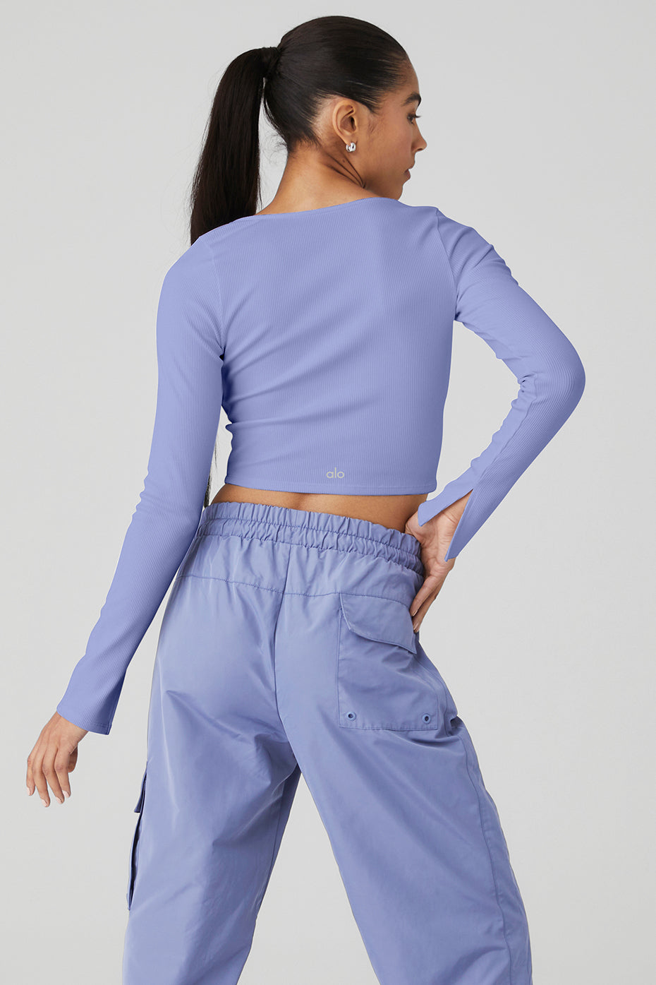 Alosoft Ribbed Show Stopper Long Sleeve Top