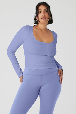 Alosoft Ribbed Show Stopper Long Sleeve Top