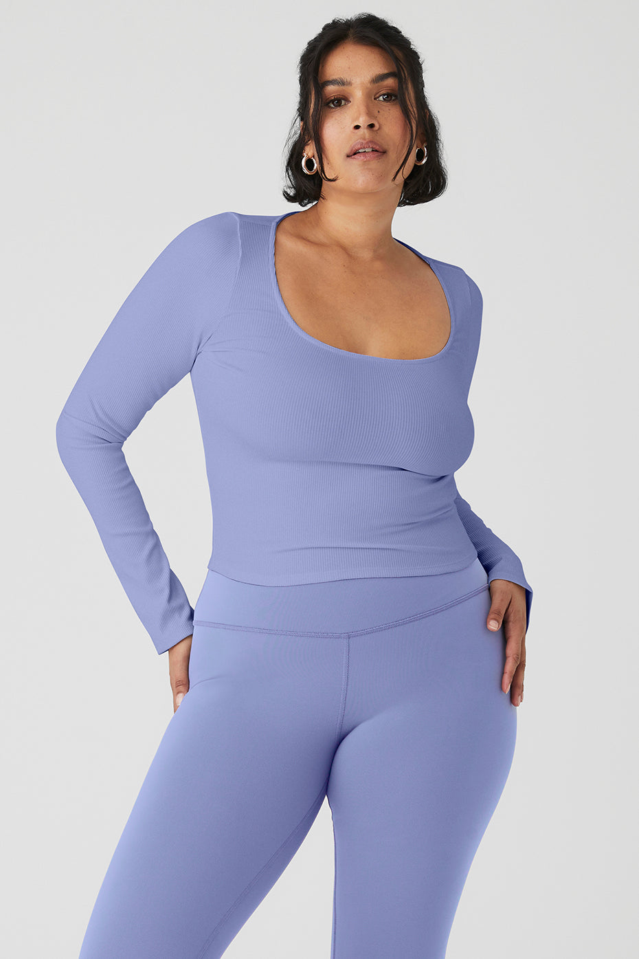 Alosoft Ribbed Show Stopper Long Sleeve Top