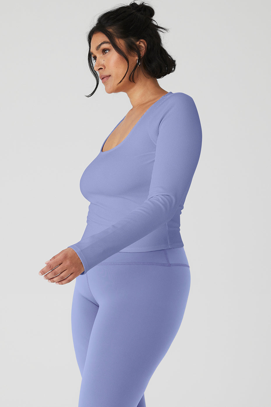 Alosoft Ribbed Show Stopper Long Sleeve Top
