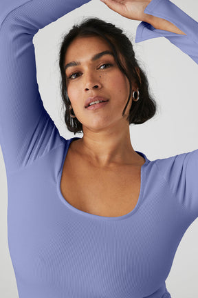 Alosoft Ribbed Show Stopper Long Sleeve Top