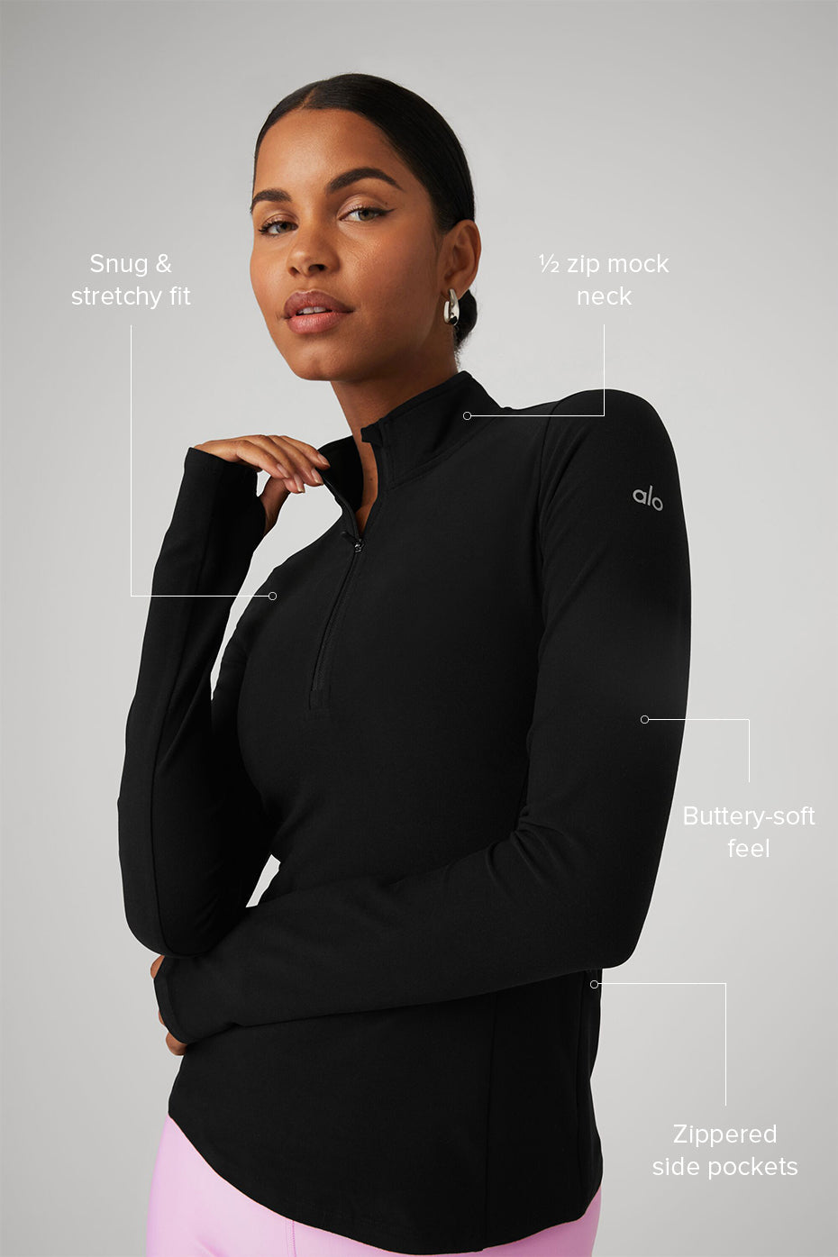 Alosoft 1/2 Zip Rapid Pullover