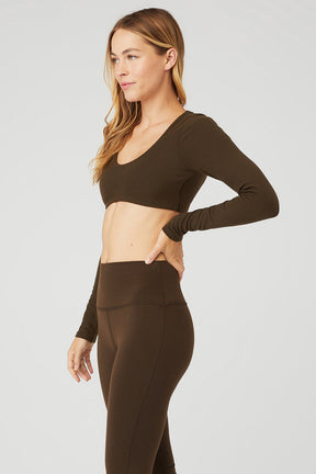 Ribbed Defined Long Sleeve Bra